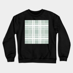 Sage green plaid pattern Crewneck Sweatshirt